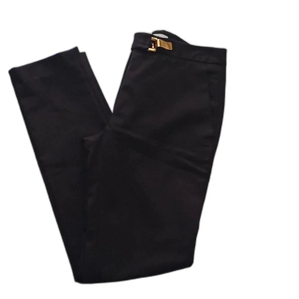 Sandro Paris Women’s Tailored Dress Black  Pants EU 34 US 2 Cotton - Picture 6 of 16